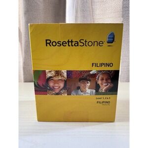 ROSETTA STONE Filipino (Version 4) Level 1, 2, & 3 COMPLETE  (No Headset)